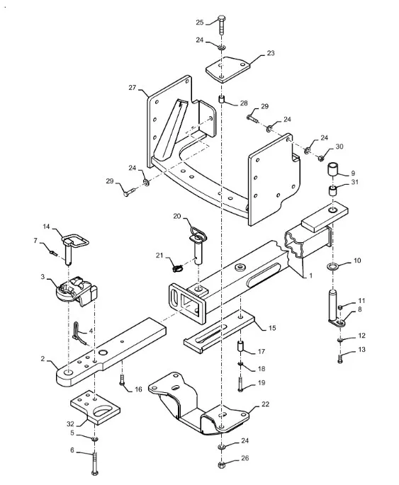87441130 - Буксировочный брус